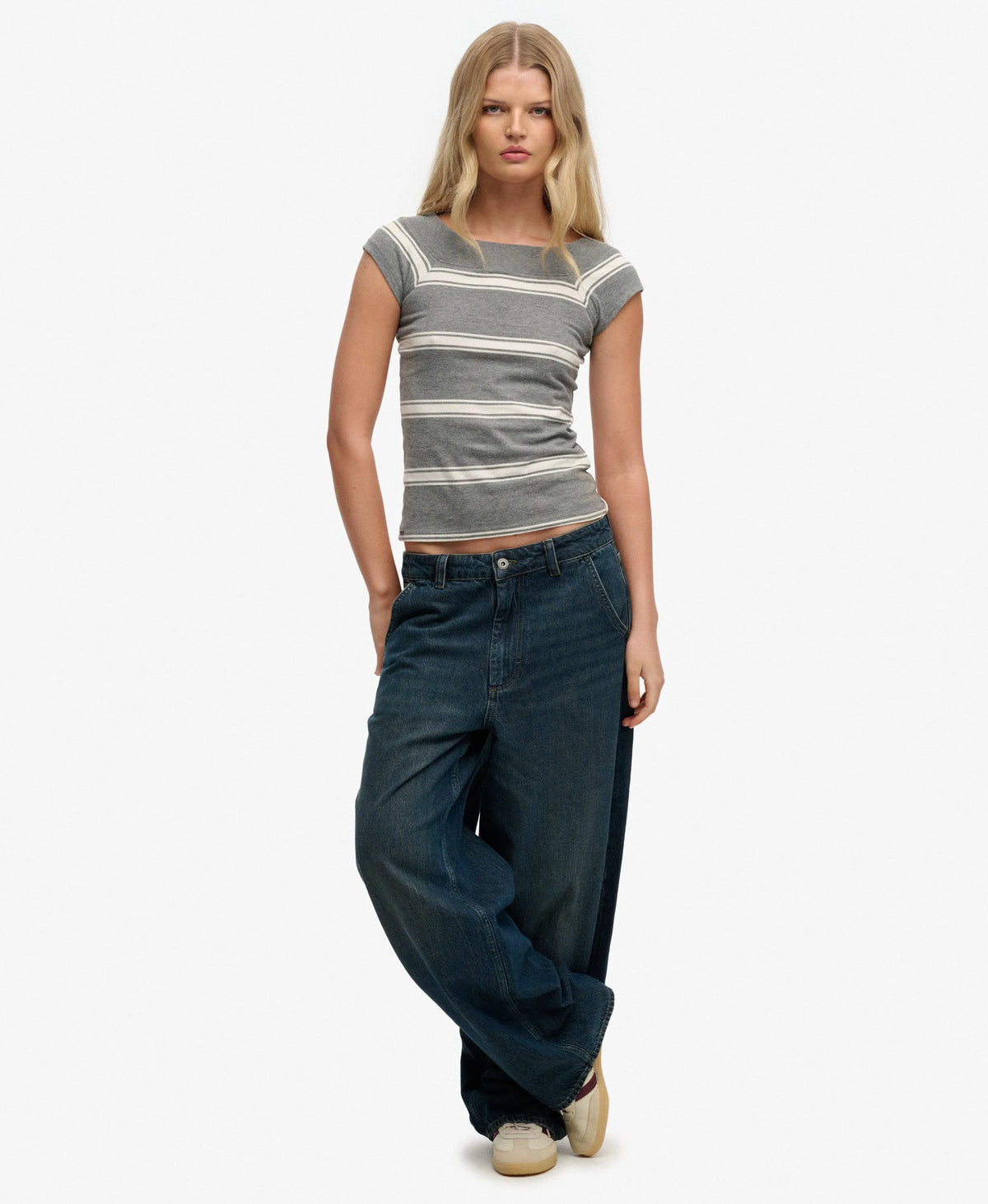 Griffin Grey Marl Stripe