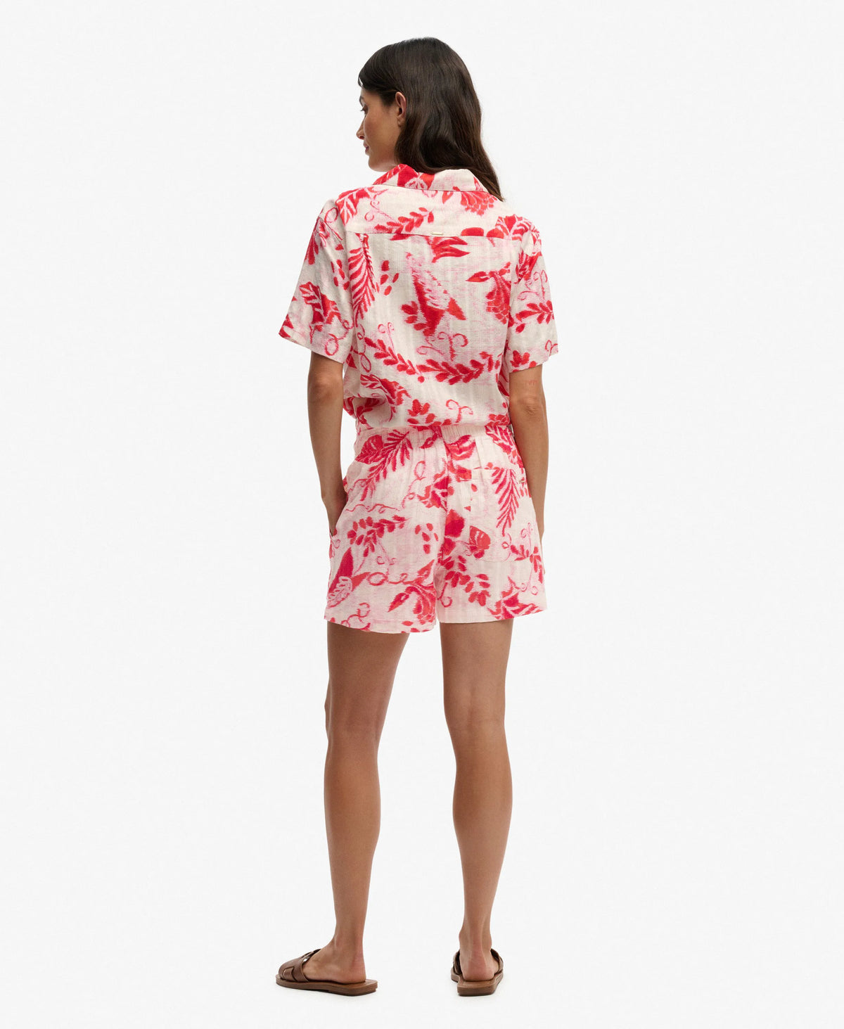Ikat Floral Red
