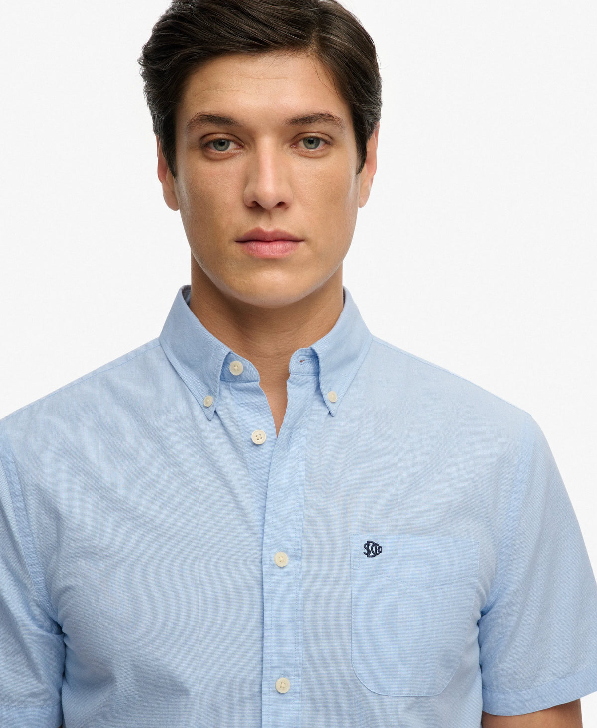 Blue Micro Houndstooth