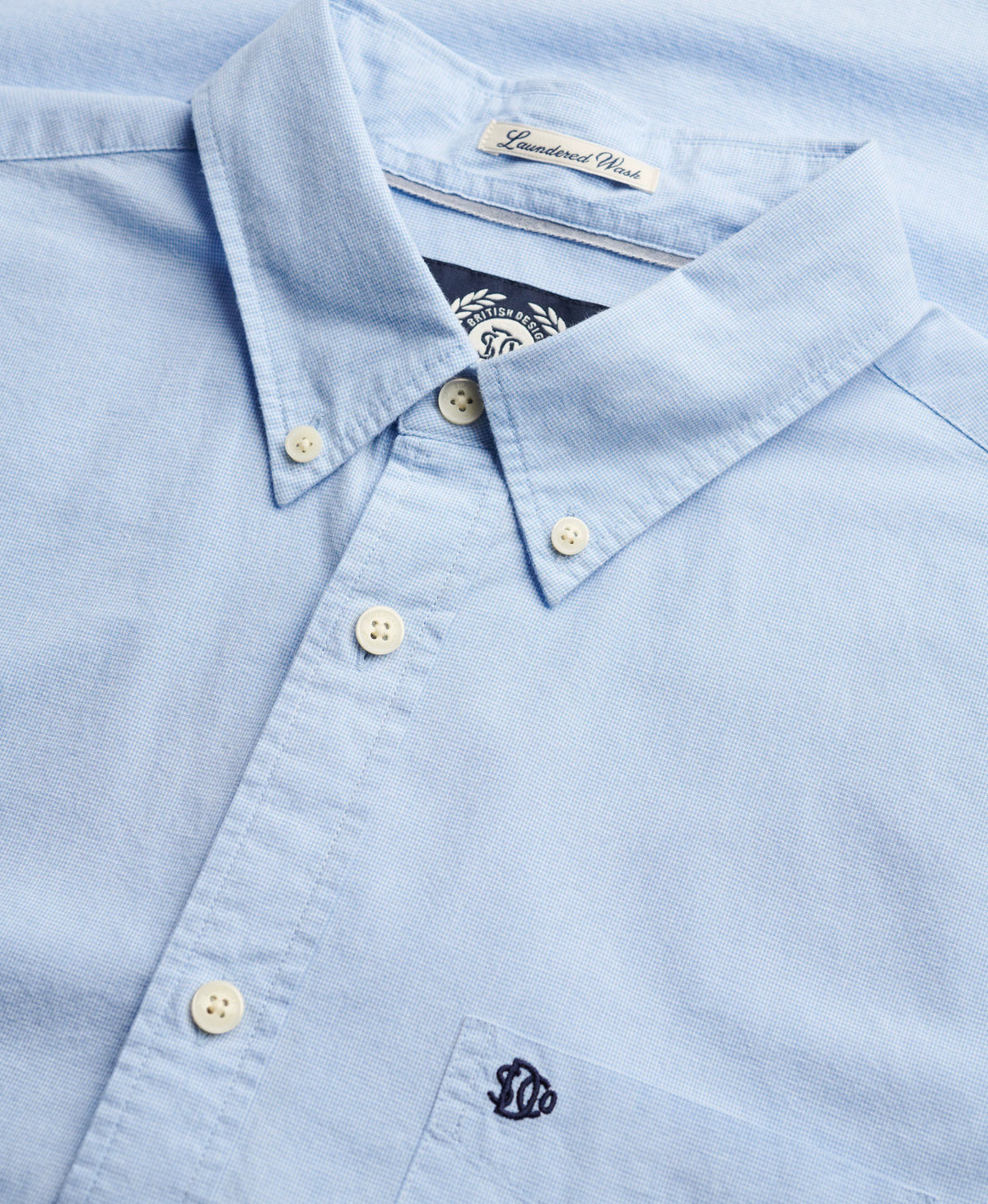 Blue Micro Houndstooth