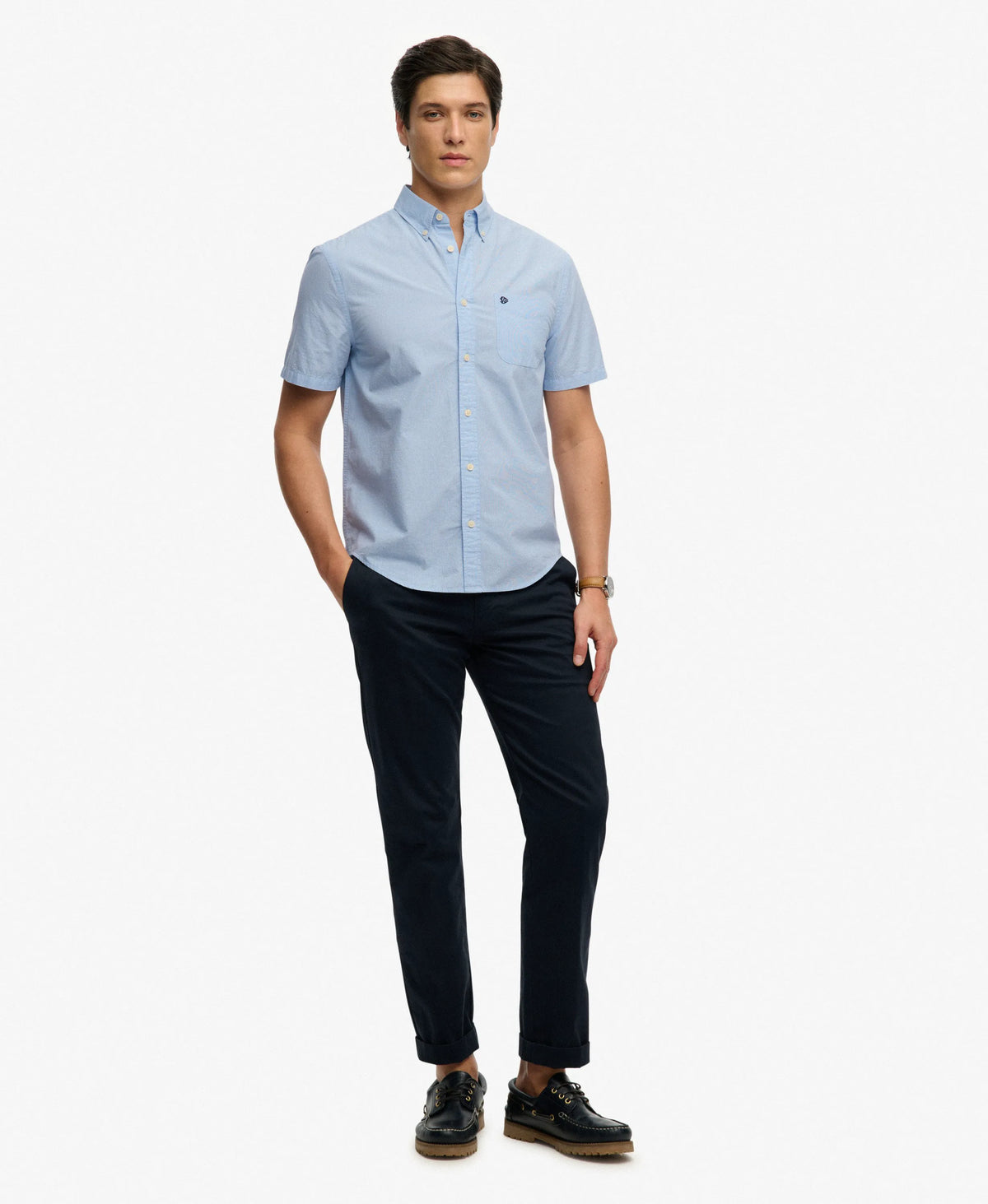 Blue Micro Houndstooth