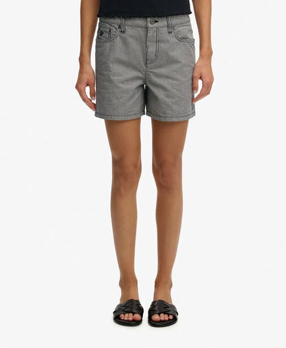 Mid Rise Stripe Shorts