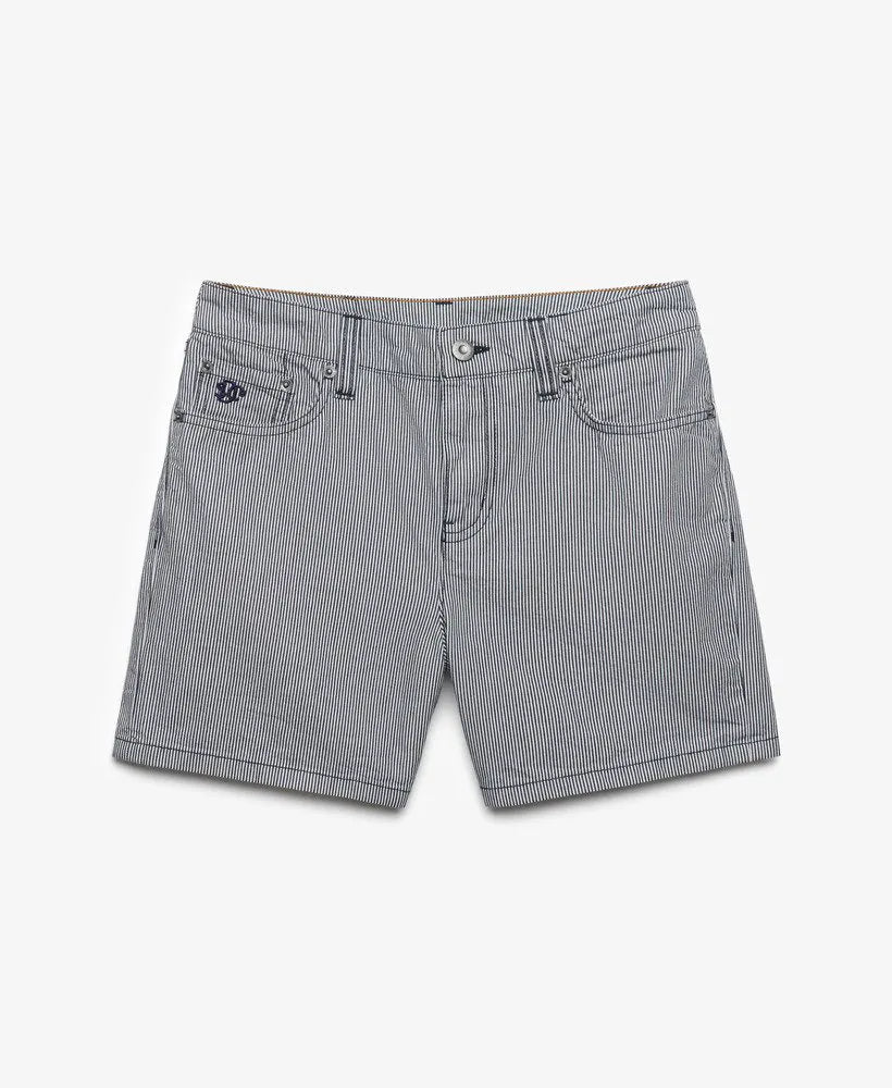 Mid Rise Stripe Shorts