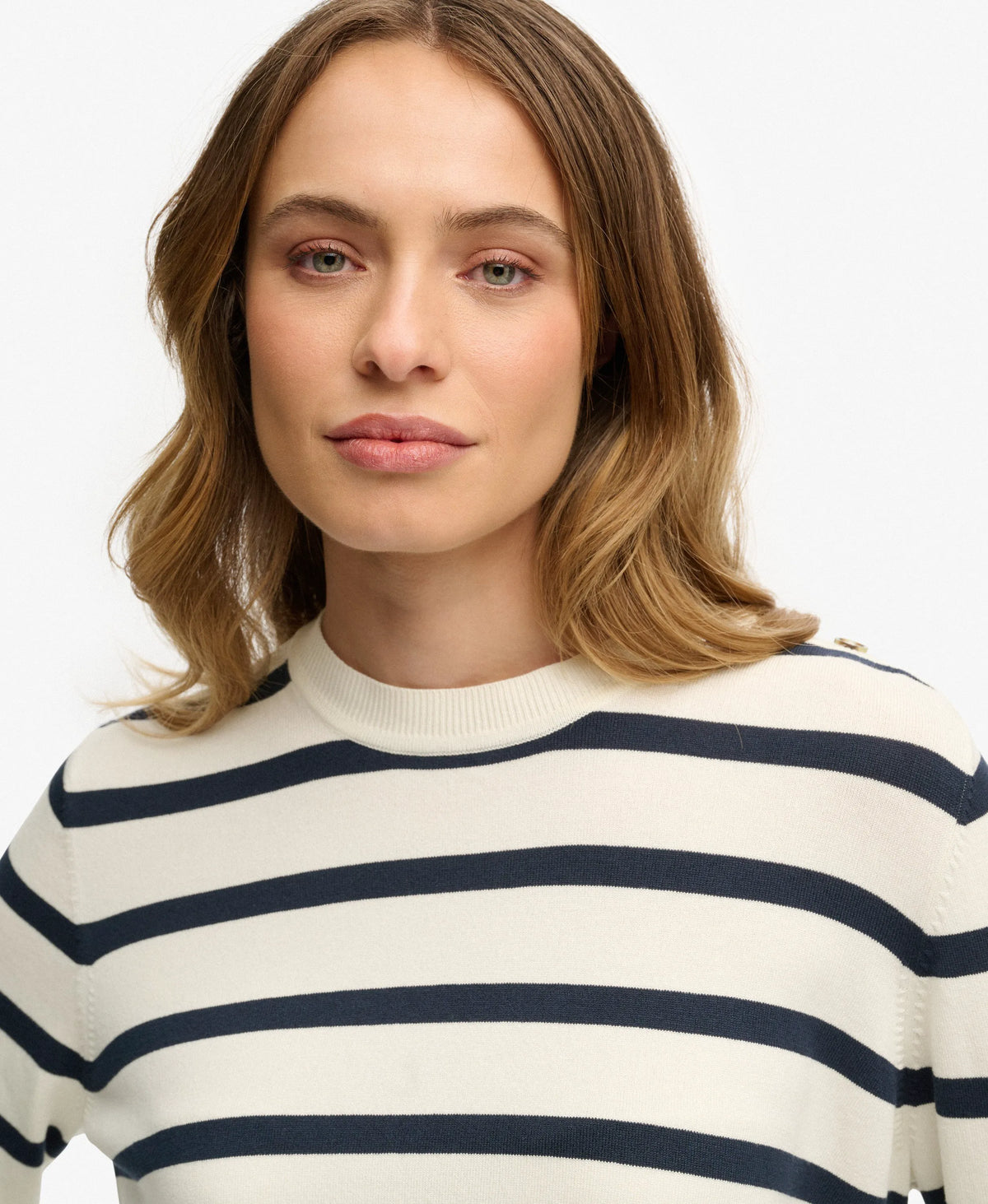 Cream Richest Navy Stripe