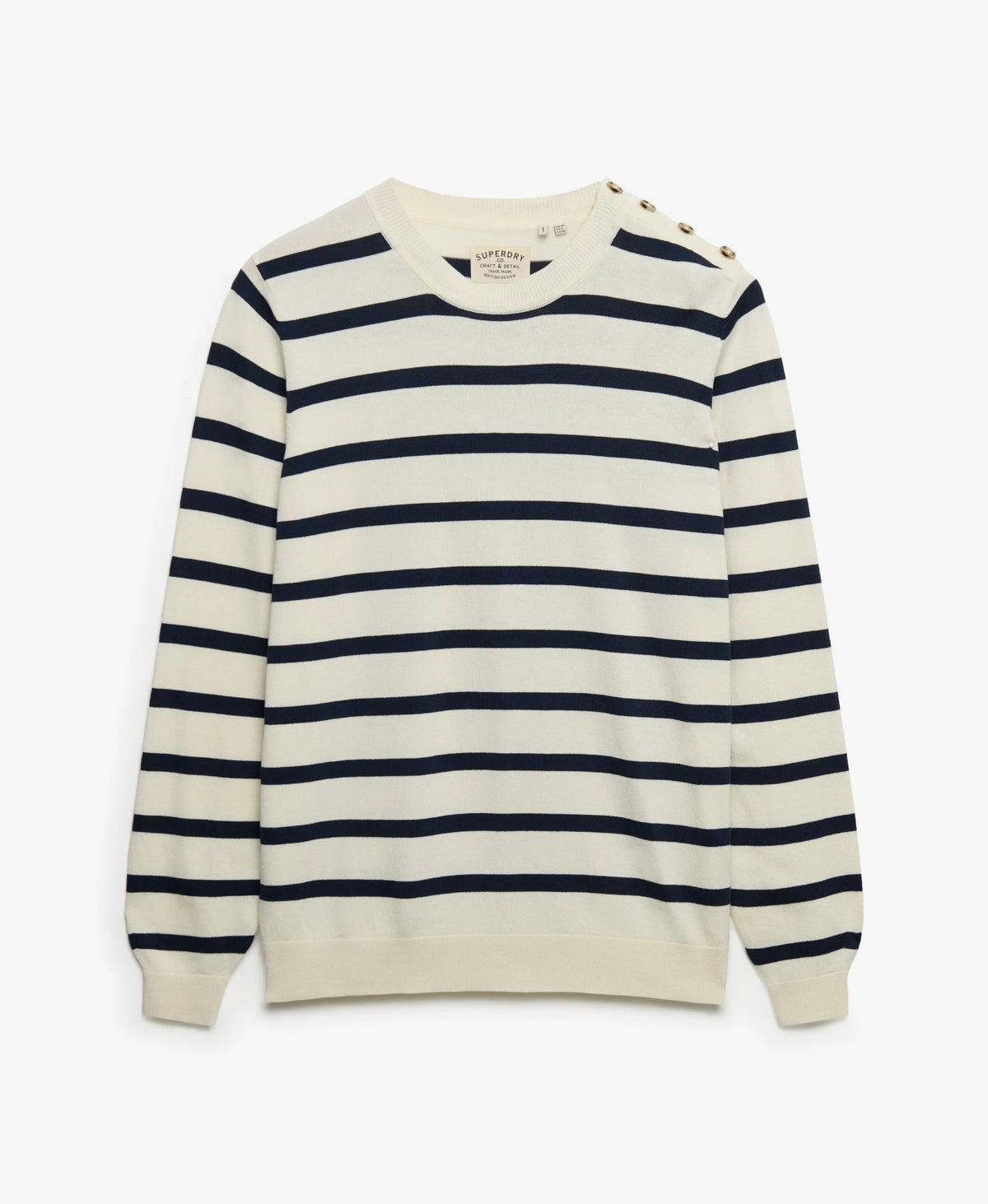 Cream Richest Navy Stripe