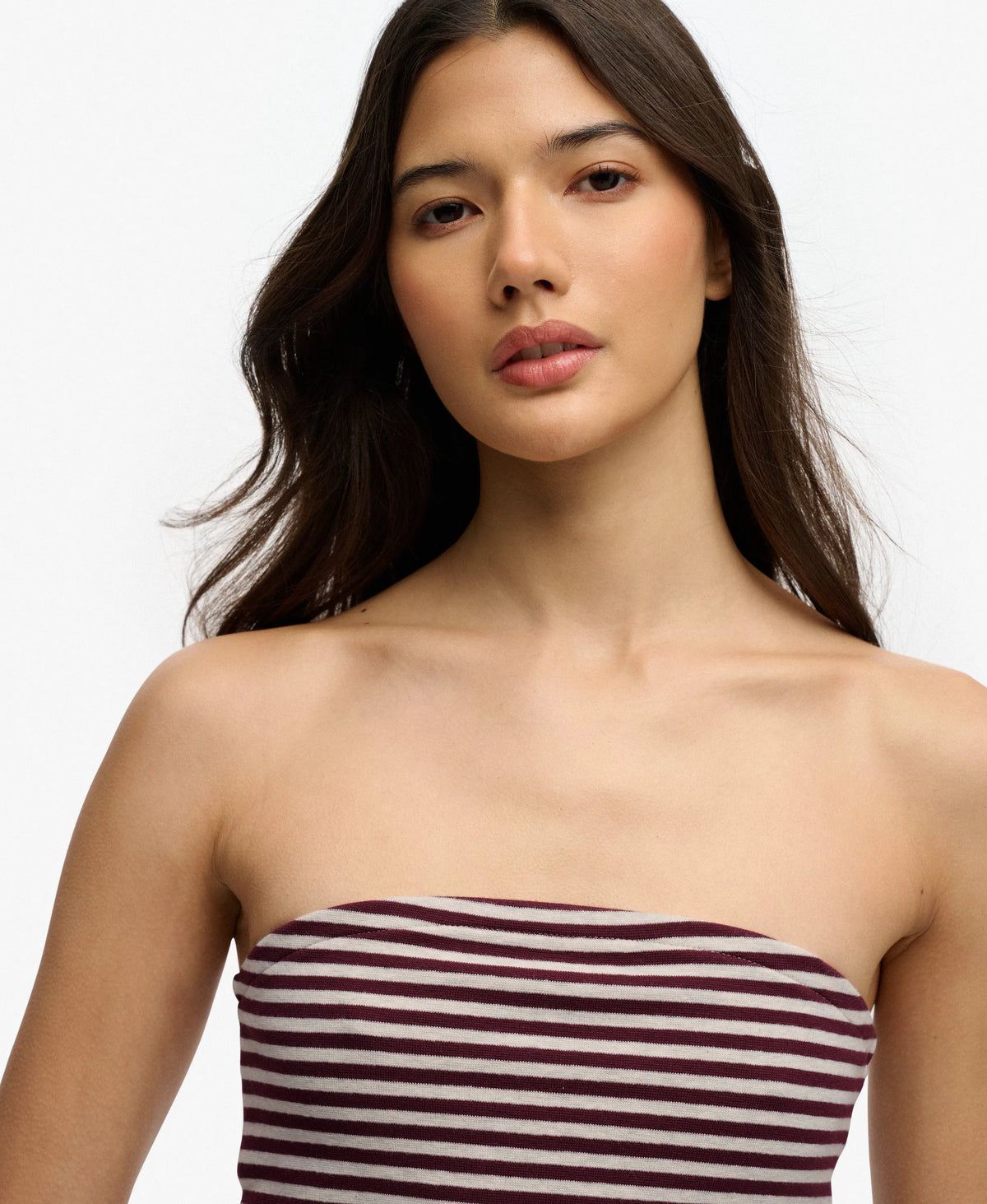 Athletic Essentials Stripe Jersey Bandeau Top