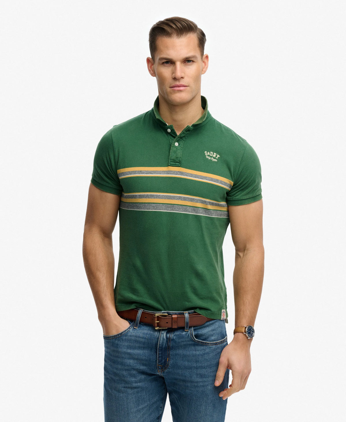 Green Chest Stripe