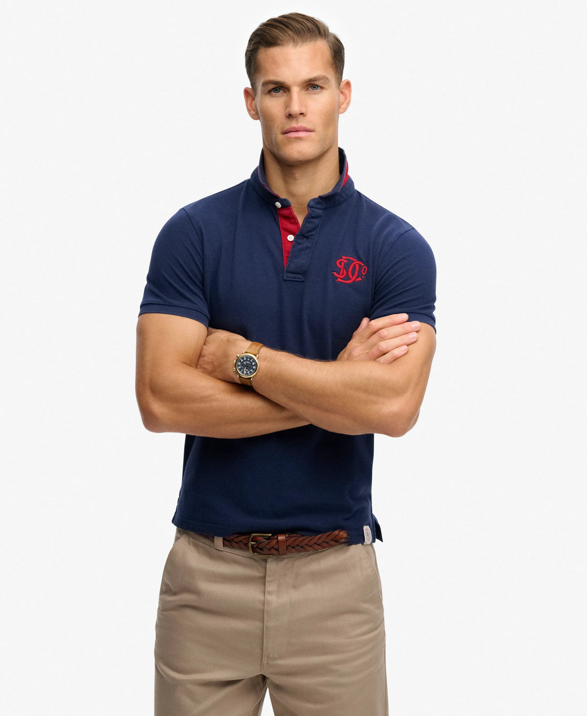 Darkest Navy/Red