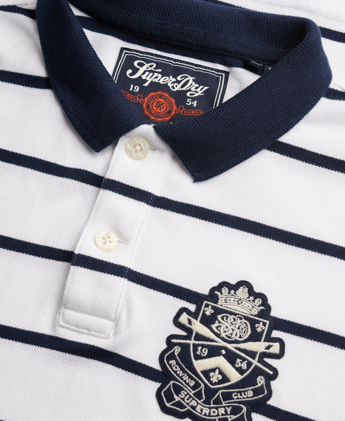 Optic/Navy Stripe