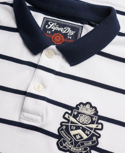 Optic/Navy Stripe