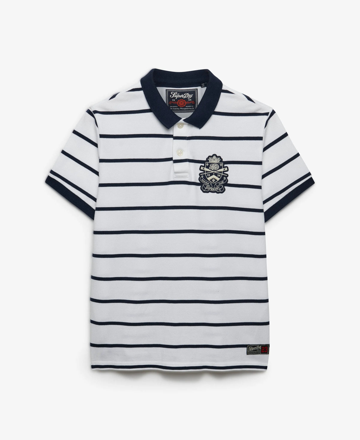 Optic/Navy Stripe