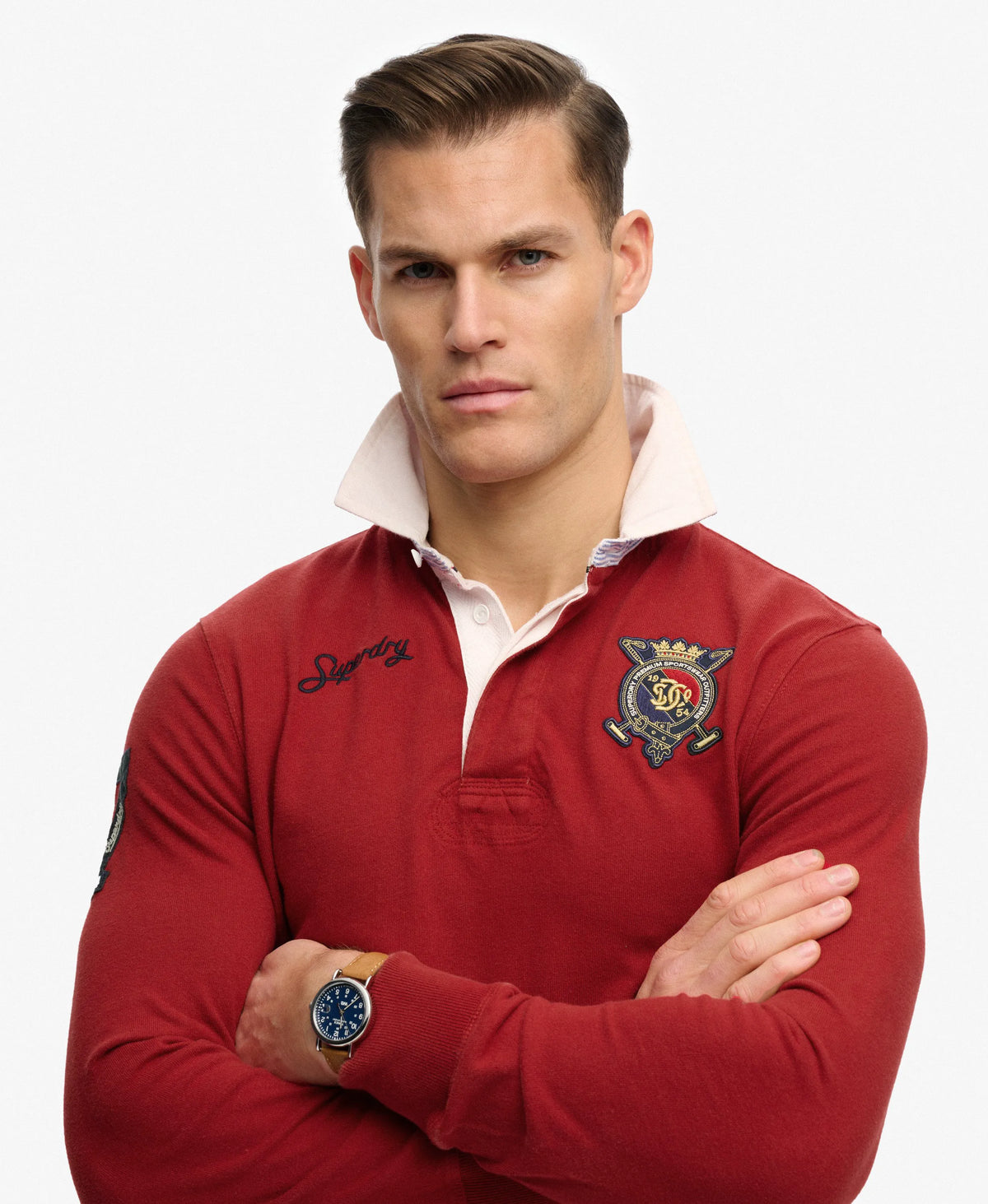 Double Emblem Rugby Top