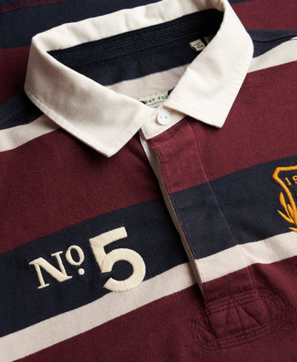 Port/Navy Stripe