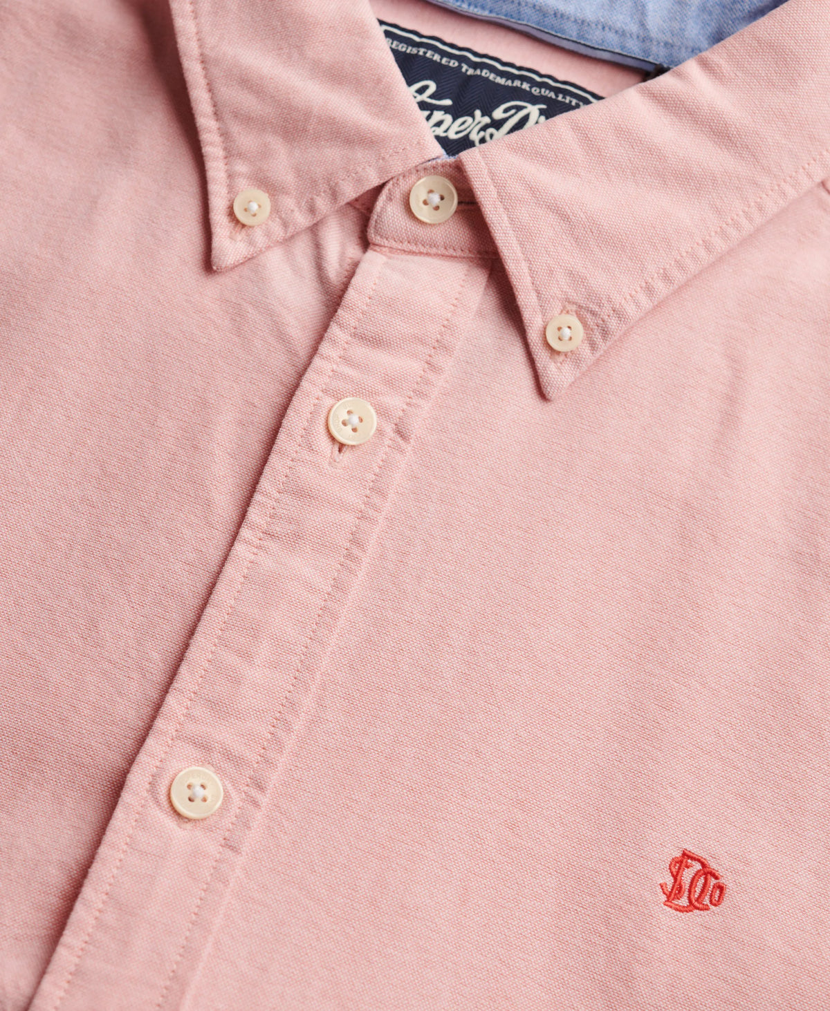 Peach Amber Pink Chambray