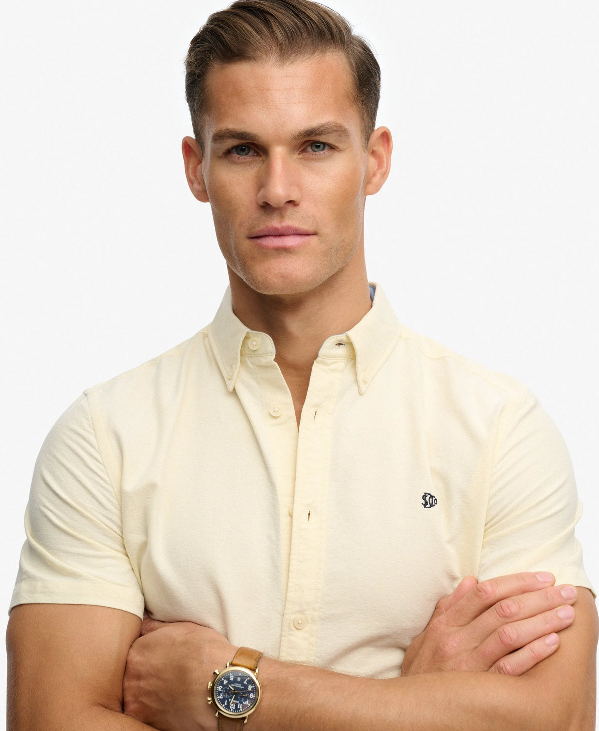 Pastel Yellow Chambray