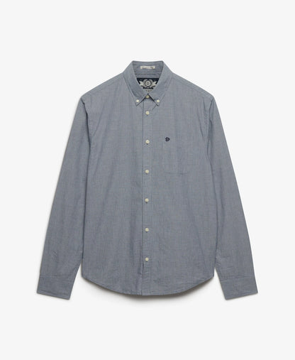Navy Micro Houndstooth