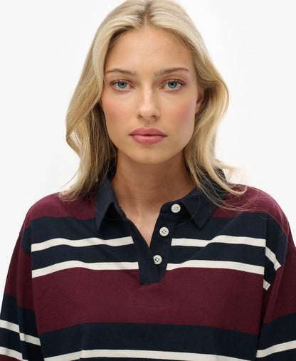 Port Red/Ecru Stripe
