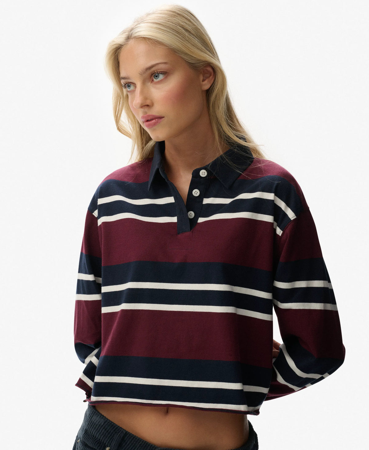 Port Red/Ecru Stripe