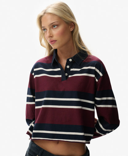 Port Red/Ecru Stripe