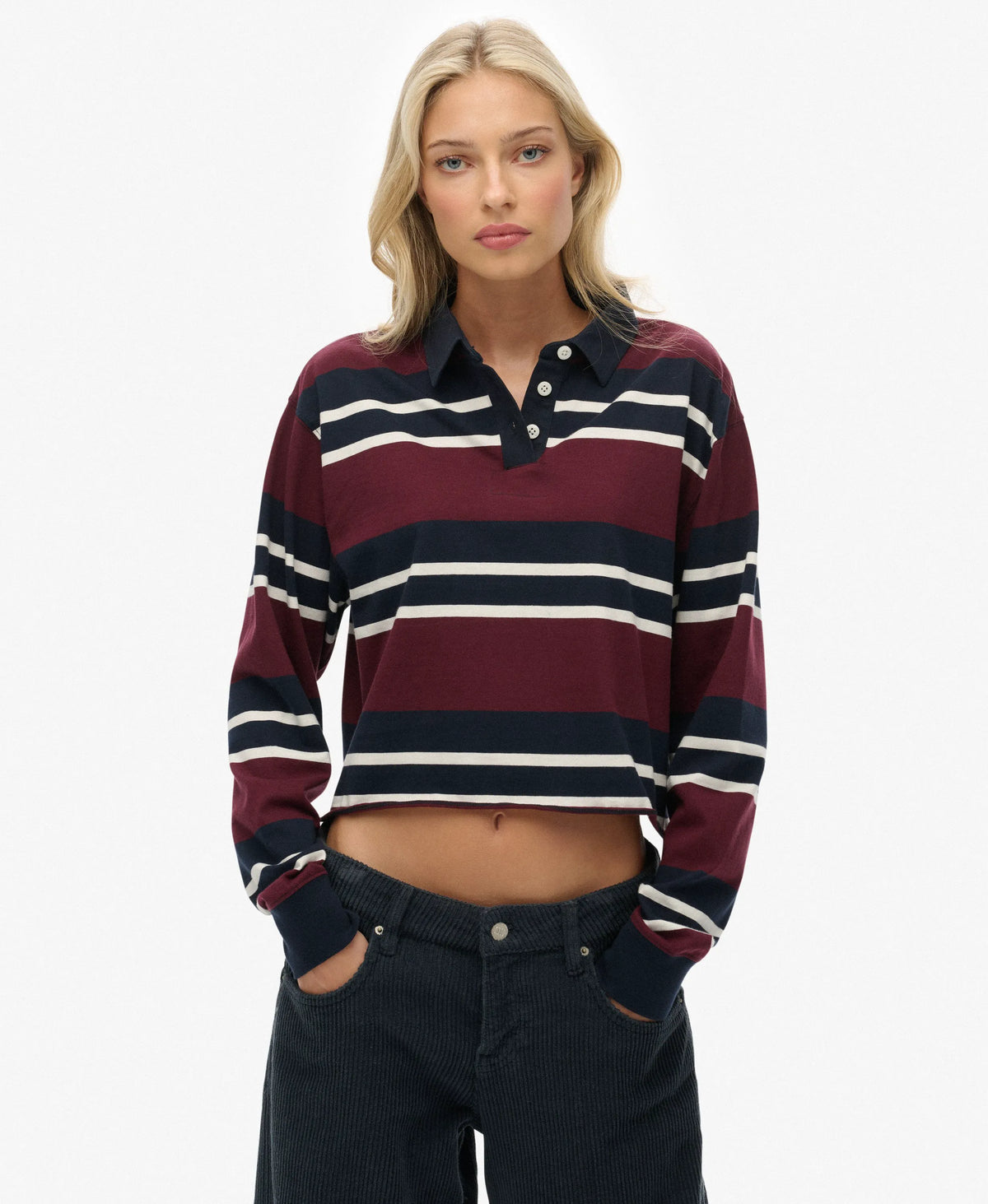 Port Red/Ecru Stripe