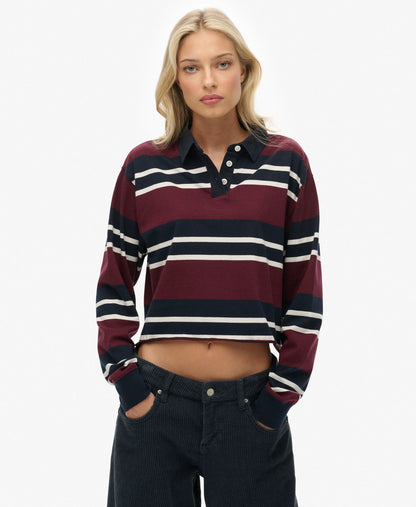 Port Red/Ecru Stripe