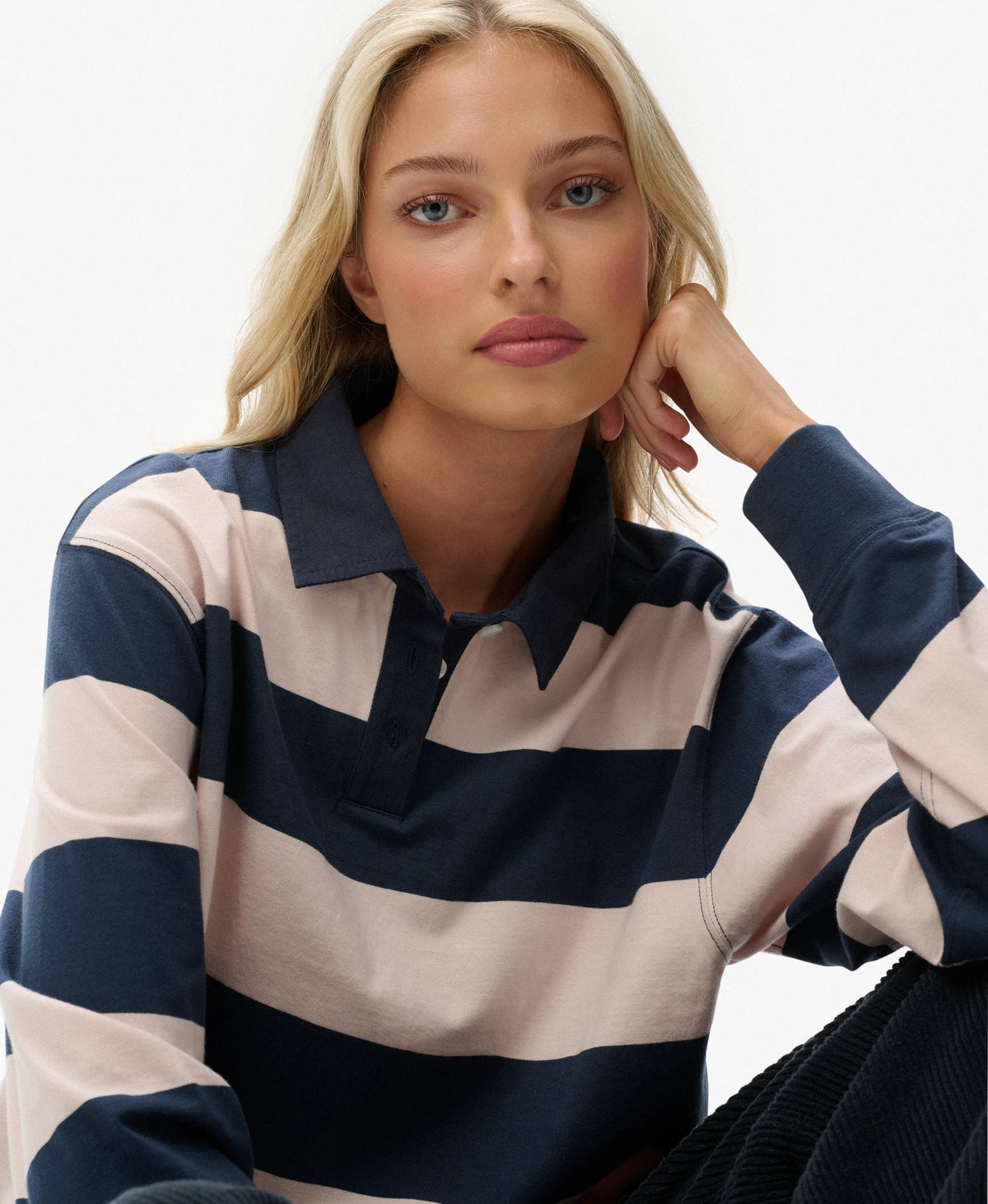 Classic Navy/Pink Stripe