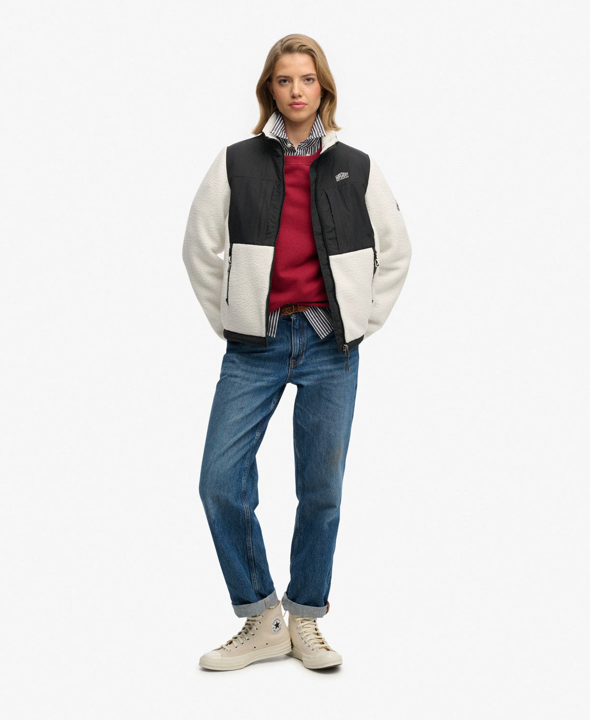 Polar Fleece Hybrid Trekker Jacket