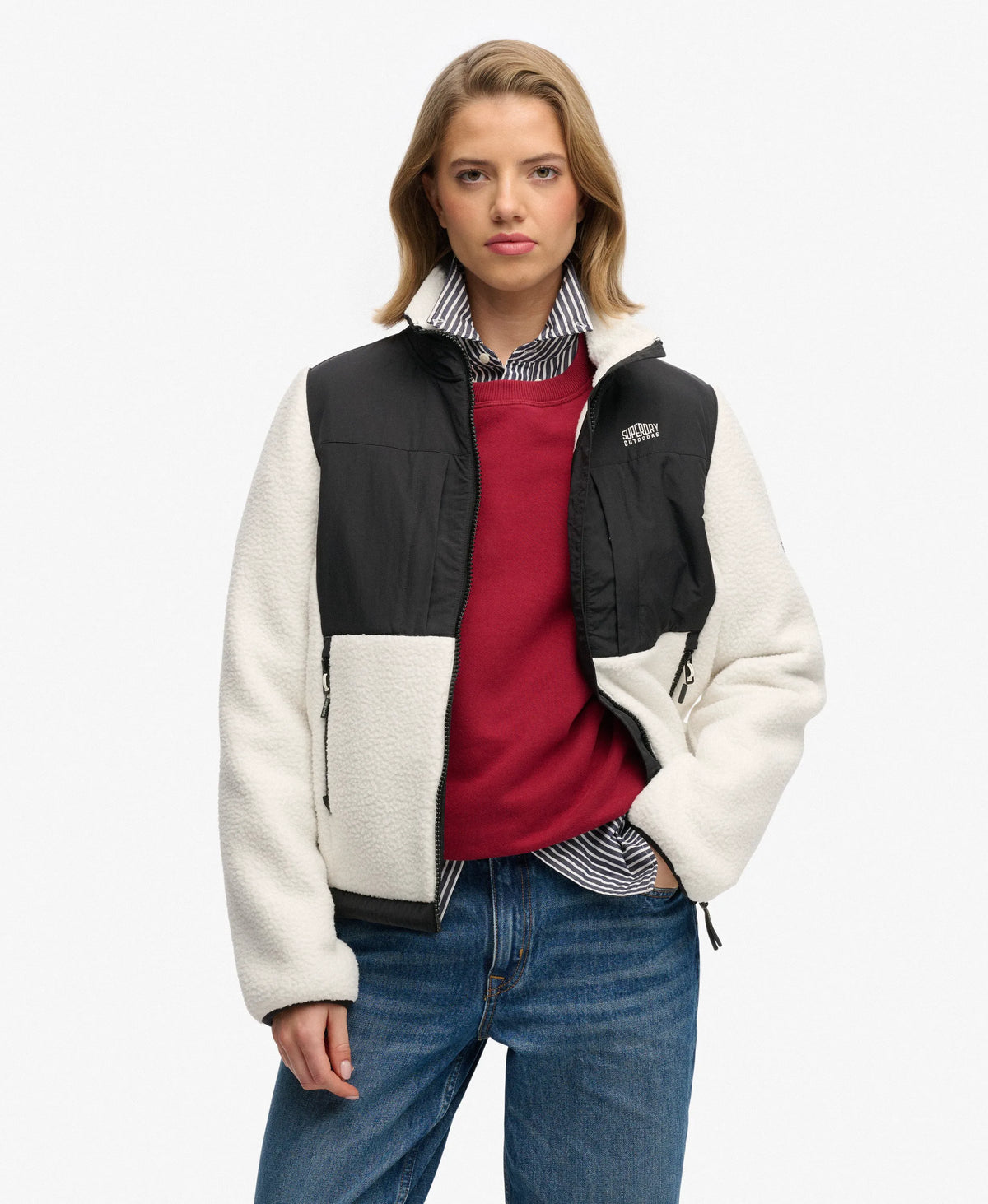 Polar Fleece Hybrid Trekker Jacket
