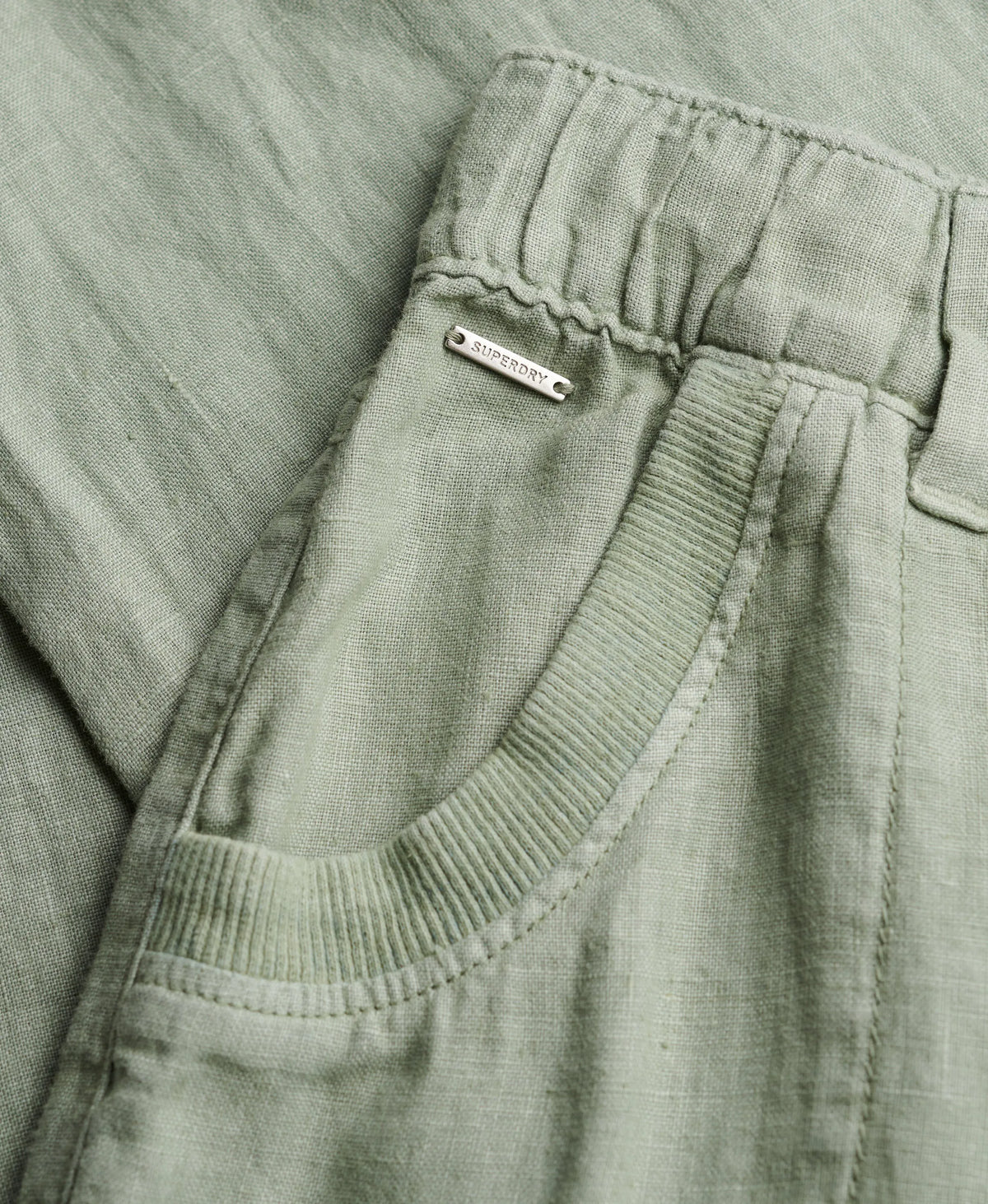 Linen Low Rise Pants