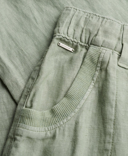 Linen Low Rise Pants