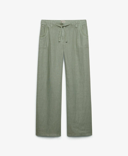 Linen Low Rise Pants