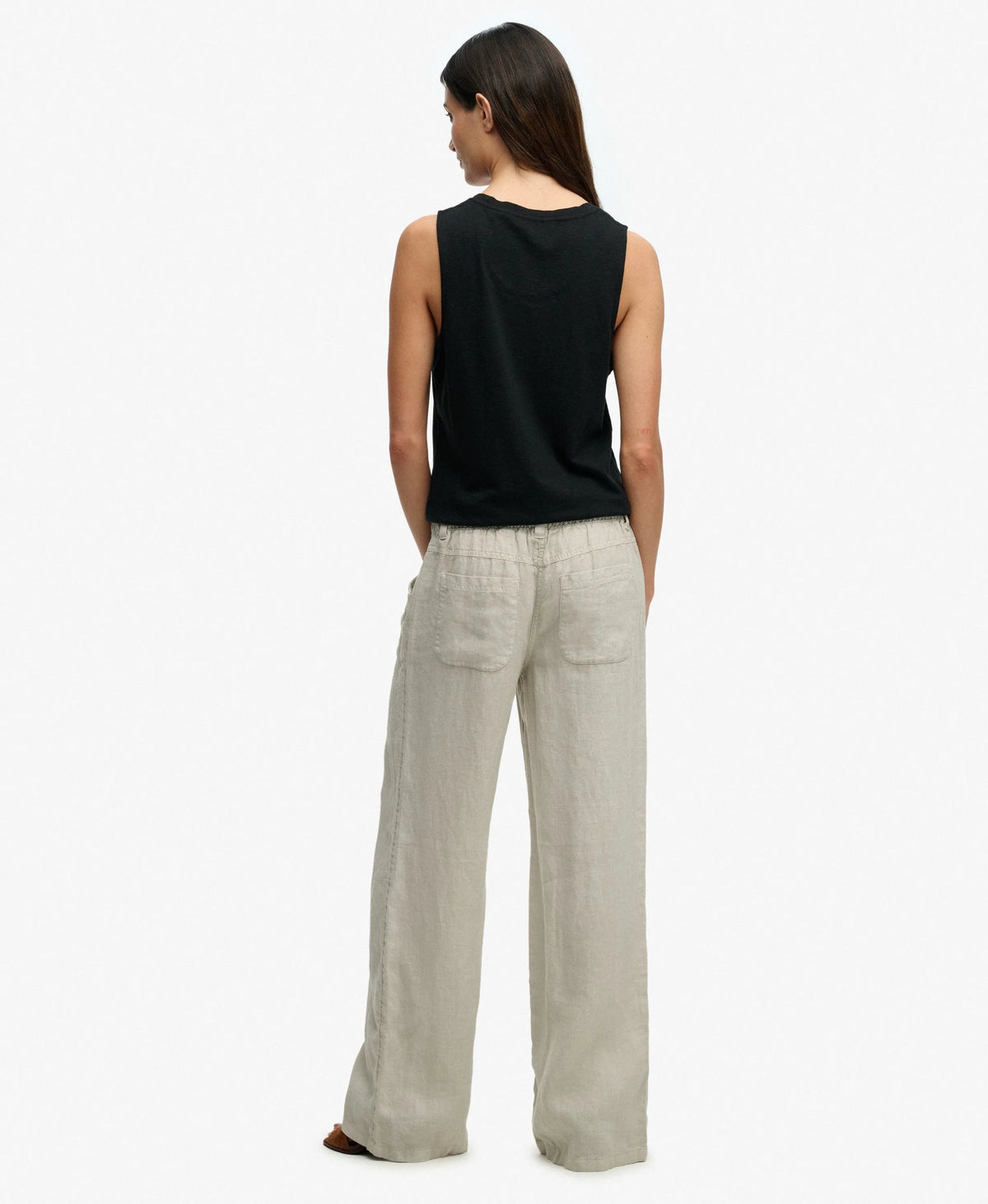 Linen Low Rise Pants
