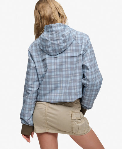 Blue Moody Check/ Choc Chip