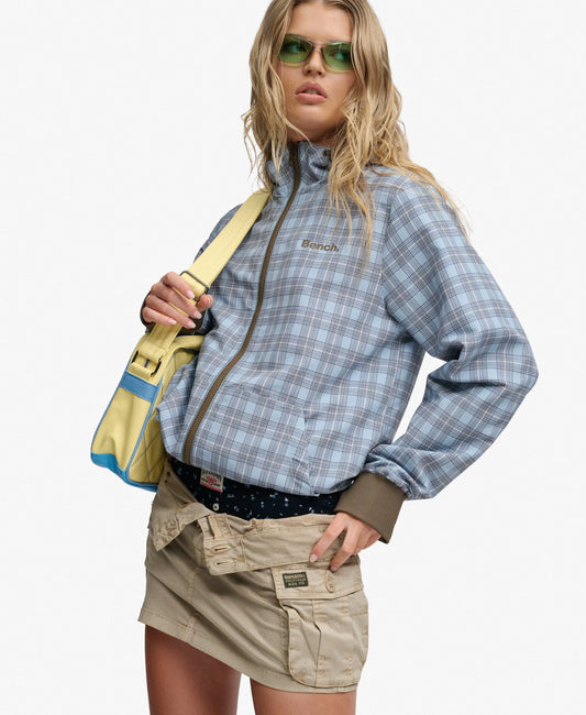 Blue Moody Check/ Choc Chip