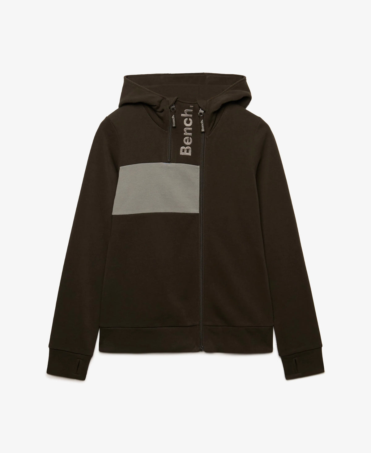 Bench Contrast Double Zip Hoodie