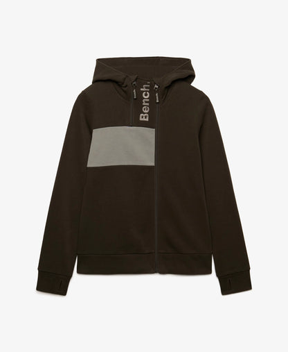 Bench Contrast Double Zip Hoodie