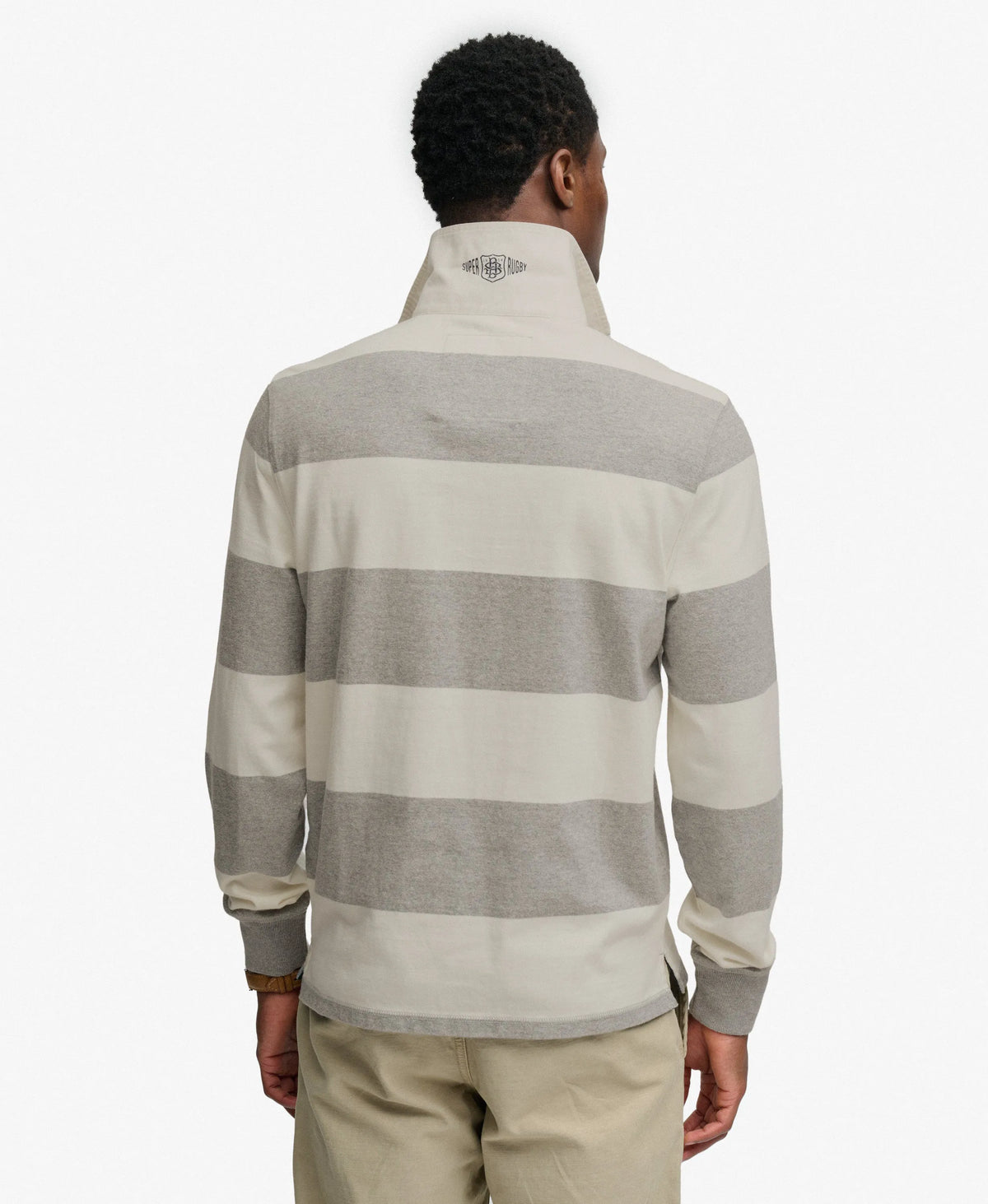 Hamptons Grey Marl Stripe