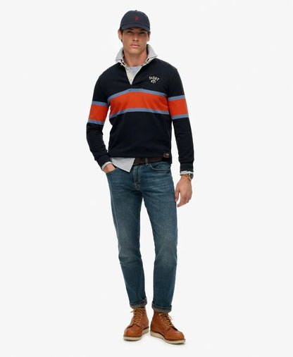NAVY CHEST BAND STRIPE