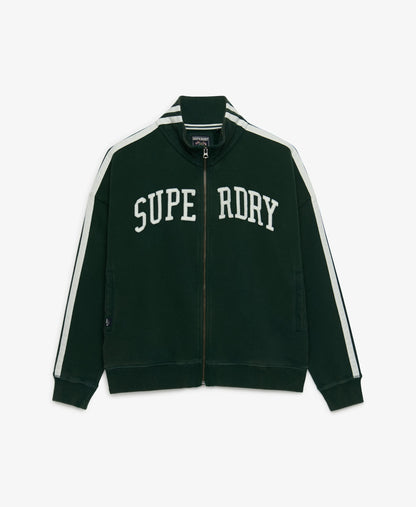 Athletic Essentials Applique Loose Zip Track Top