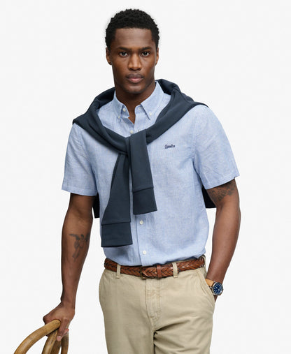 AZURE BLUE STRIPE OXFORD