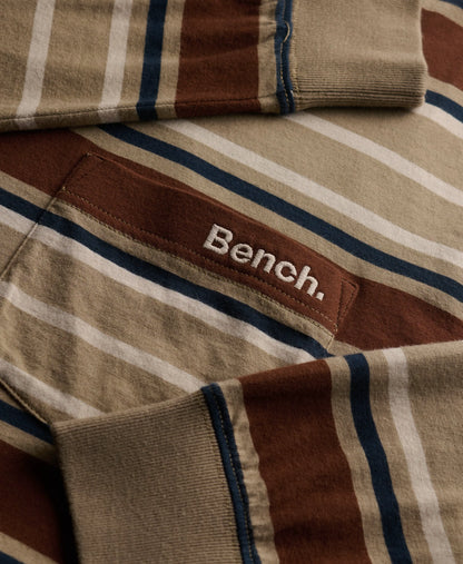 Tan Navy Stripe