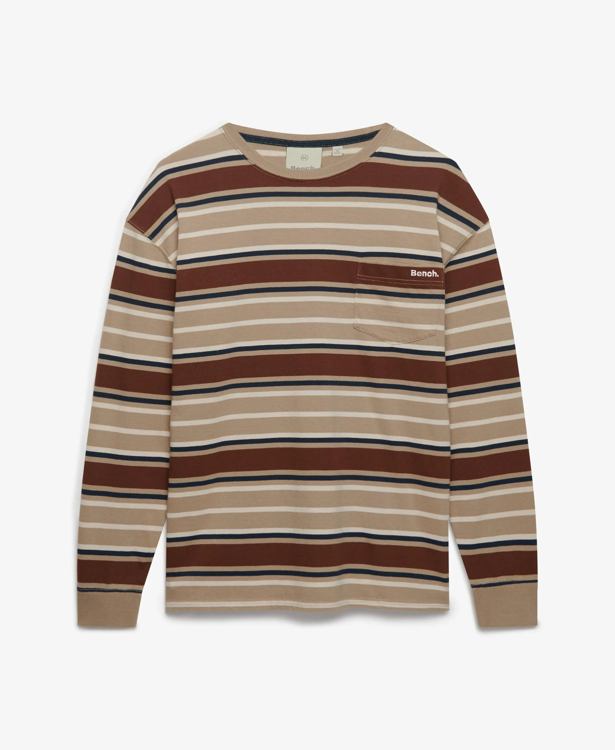 Tan Navy Stripe