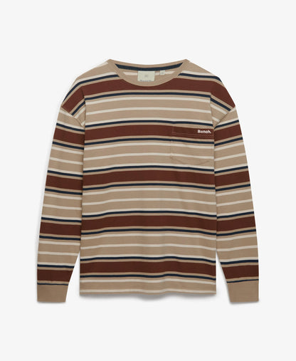 Tan Navy Stripe