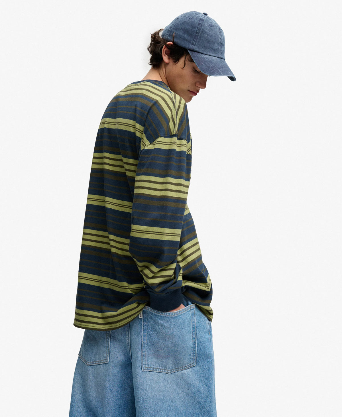 Olive Navy Stripe