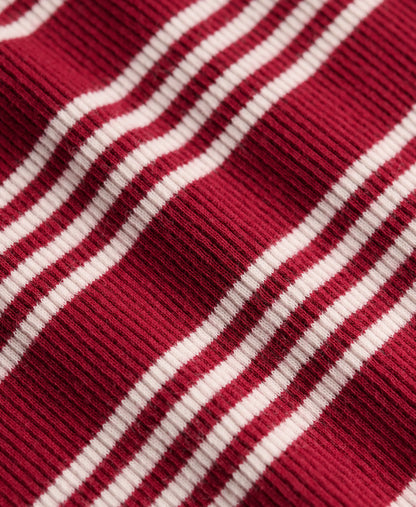 Stripe Ribbed Jersey Mini Dress