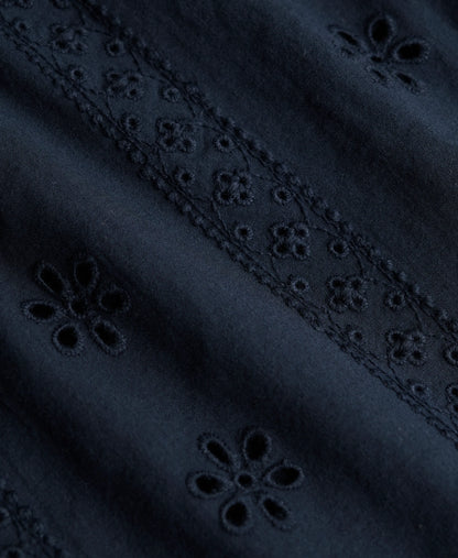 Cotton Broderie Beach Shorts