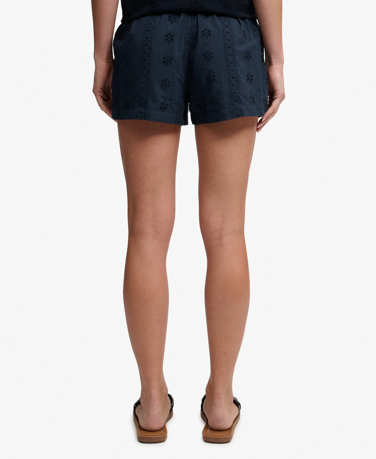 Cotton Broderie Beach Shorts
