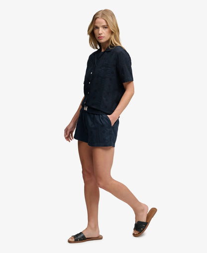 Cotton Broderie Beach Shorts