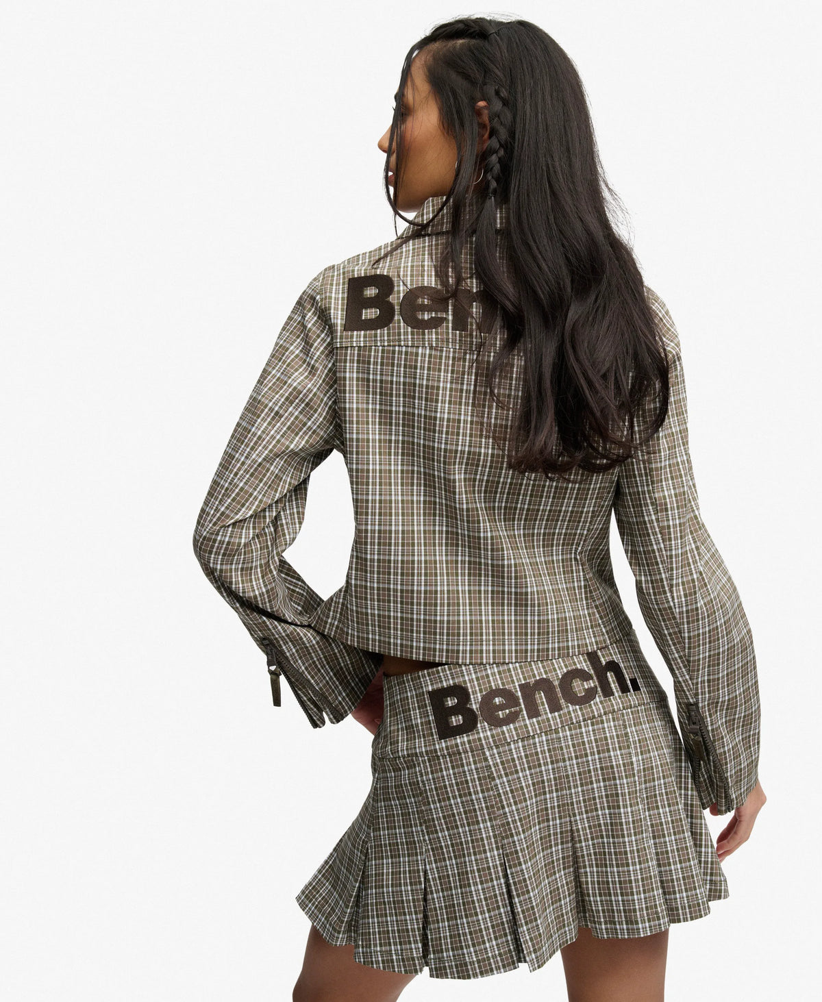 Olive Moody Check/ Black Olive