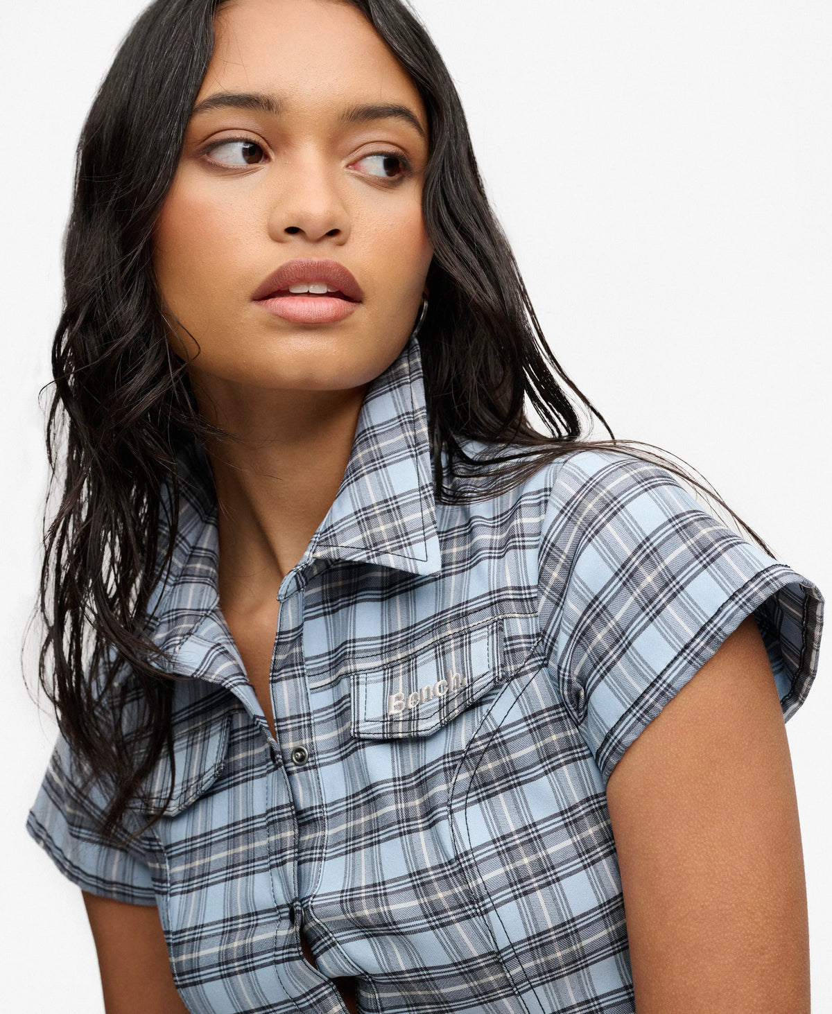 Blue Moody Check/ Moonbeam